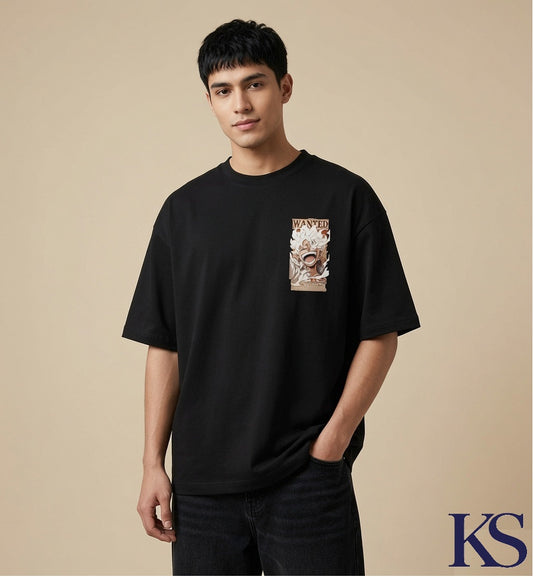 Luffy D. Monkey Gear 5 Wanted Unisex Oversized  T-Shirt