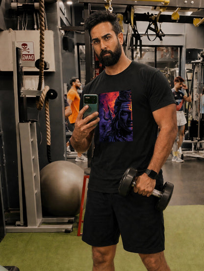 Psychedelic Shiva  Unisex Basic T-Shirt