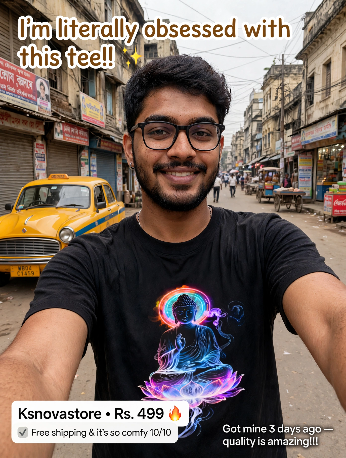 Psychedelic Buddha Unisex  T-Shirt