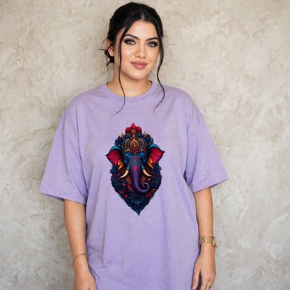 Psychedelic Ganesha  Unisex Oversized T-Shirt