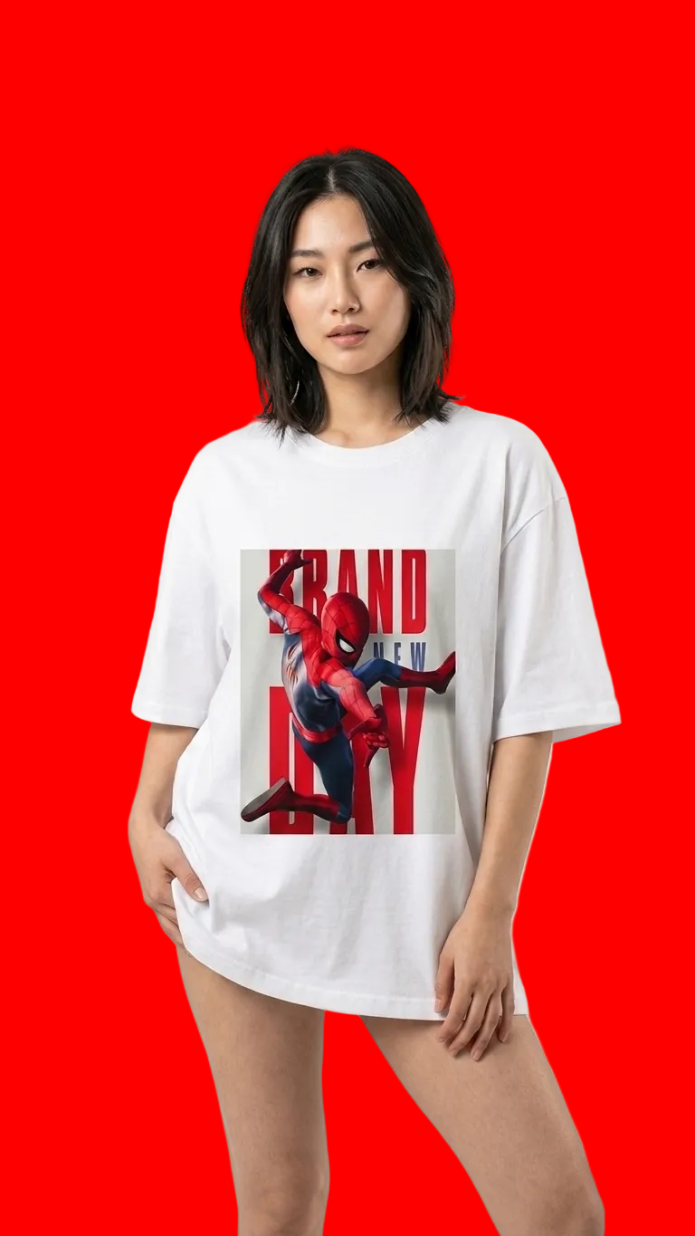 Spiderman Brand New Day 3D Unisex Oversized T-Shirt